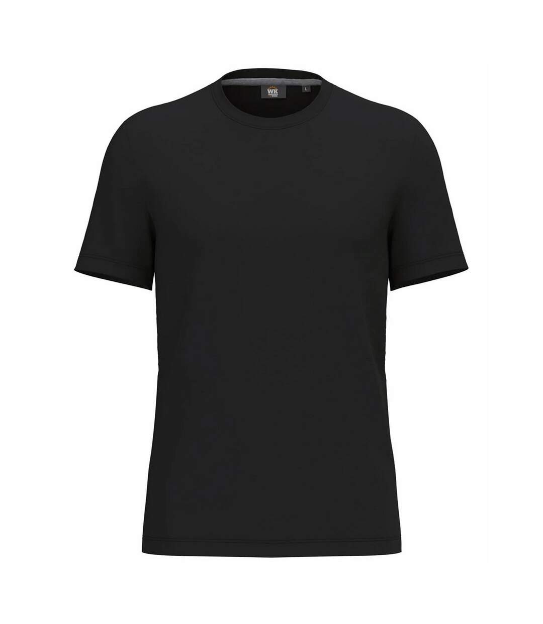 Unisex Adult Anti-bacterial Short-sleeved T-shirt Black WK. Designed To Work-1