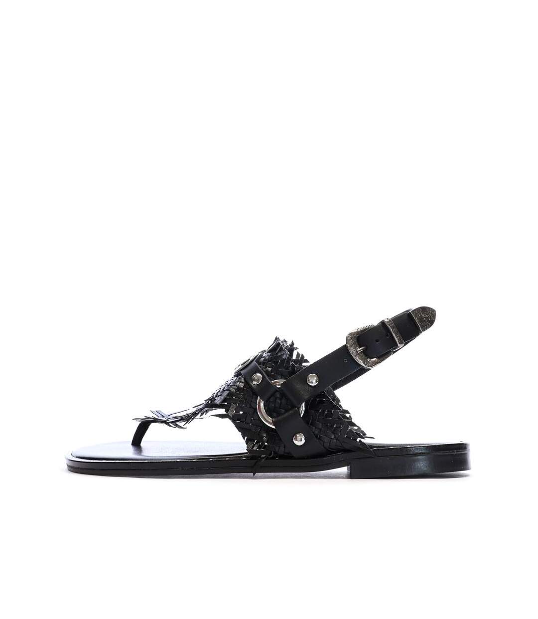 Sandales noir femme replay nairobi thong-1