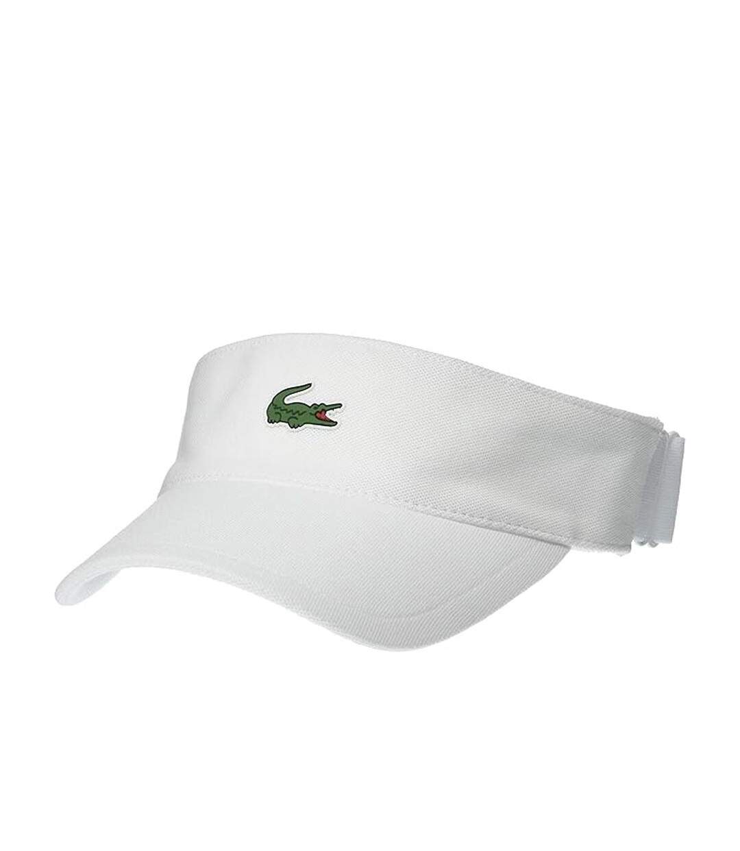 Visière sport blanc lacoste taffetas diamanté-1