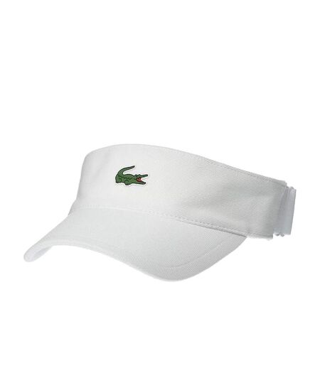 Visière sport blanc lacoste taffetas diamanté