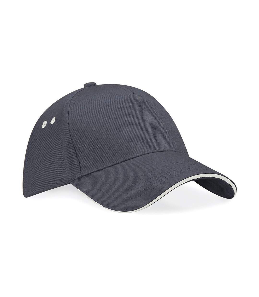 Casquette 5 panneaux adulte - B15C - gris graphite et gris clair-1