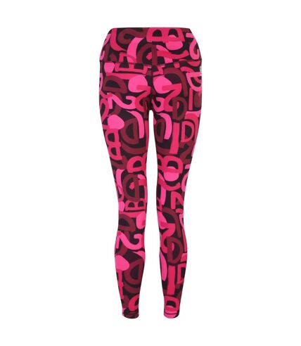 Dare 2B Womens/Ladies Influential Graffiti Lightweight Leggings (Pure Pink) - UTRG9482