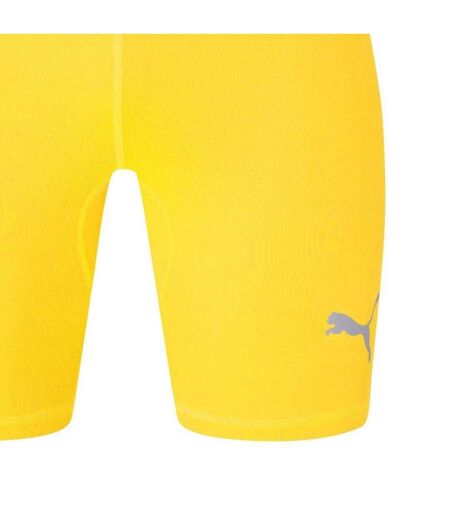 Mens Liga Short Tights Cyber Yellow Puma