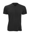 SOLS Mens Victory V Neck Short Sleeve T-Shirt (Deep Black)