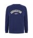 Sweat Manches Raglan Motif/style Emblème Homme Bleu Marine Aquascutum-1