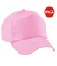 Beechfield Unisex Plain Original 5 Panel Baseball Cap (Pack of 2) (Classic Pink) - UTRW6698-1