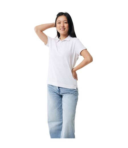 Womens/ladies yosemite pique polo shirt white Iqoniq
