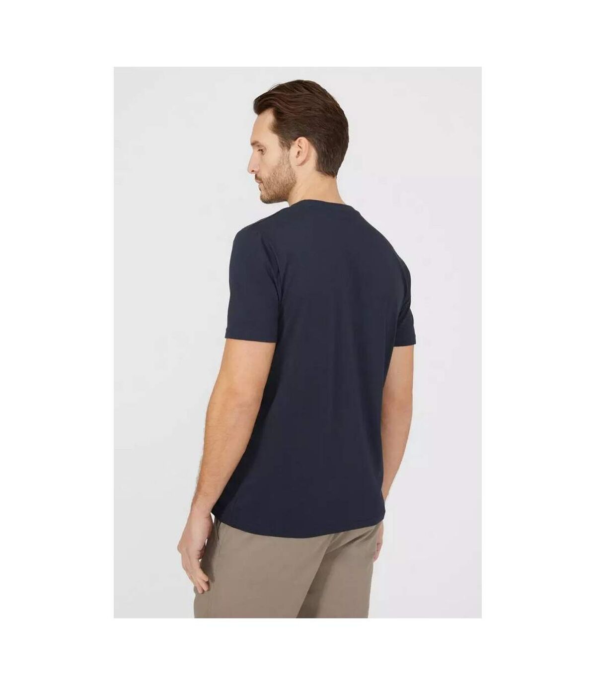Maine Mens Crew Neck T-Shirt (Pack of 7) (Navy)