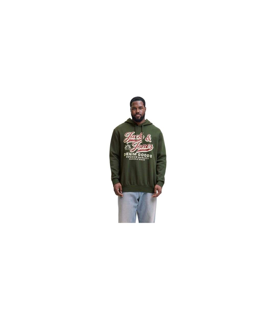 Sweat À Capuche Manches Longues Motif/style Lettrage Homme Sac De Sport Voyage Jack And Jones-1