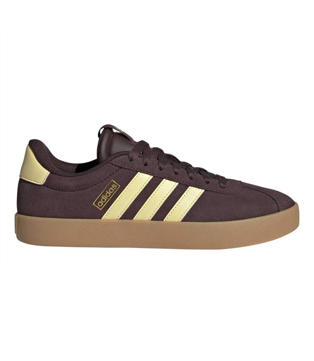 Baskets Vl Court 3.0 Femme Bordeaux Foncé Jaune Adidas-1