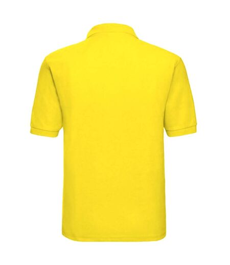 Jerzees Colours Mens 65/35 Hard Wearing Pique Short Sleeve Polo Shirt (Yellow)