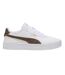 Womens/ladies Carina 3.0 Leopard Print Platform Shoes White Leopard Puma-1