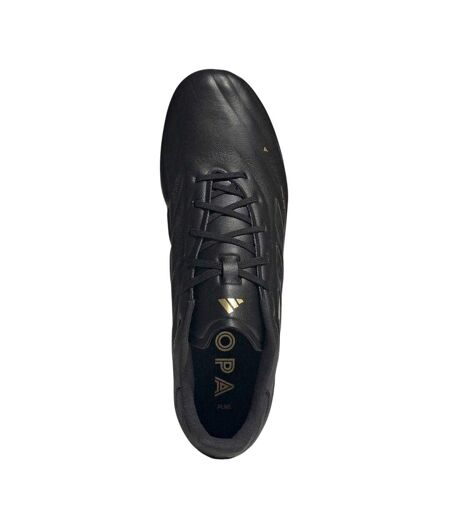 Mens Copa Pure Elite Calf Leather Firm Ground Football Boots Core Black Carbon Grey Adidas