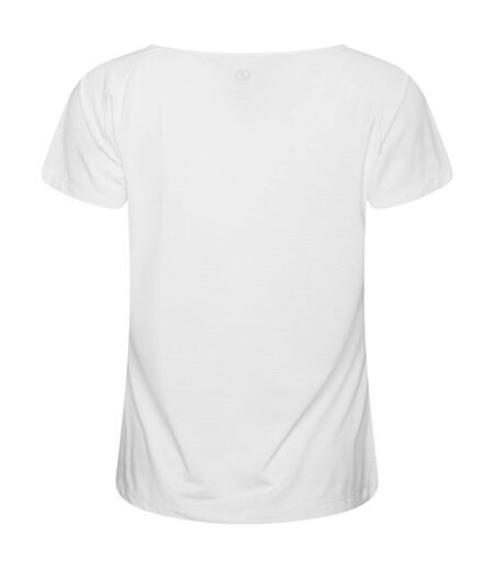 Womens/ladies Crystallize Active T-shirt White Dare 2B