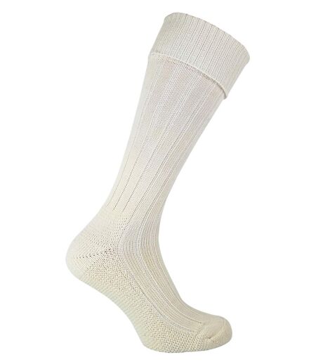 Chaussettes de Travail Homme Hautes Laine Blanche