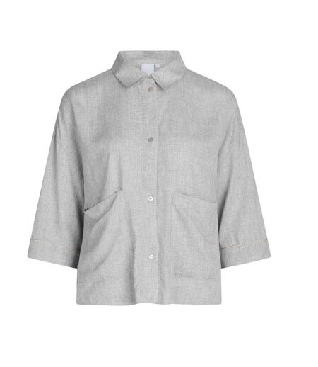 Womens/ladies Sonja Pyjama Top Light Grey CCDK Copenhagen