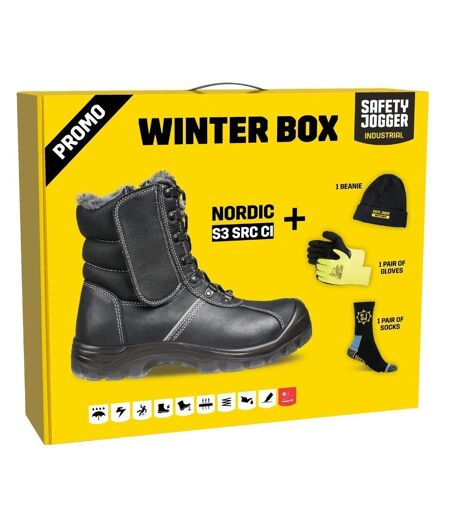 Winter Box Botte  en cuir avec doublure chaude Safety Jogger NORDIC S3 SRC CI