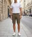 CHALLENGER BER4012 Bermuda uni en coton stretch pour un confort estival optimal-5