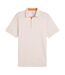Mens Burgh Golf Polo Shirt Orange Puma-1
