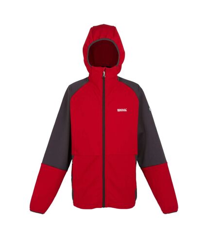 Mens molaris full zip fleece jacket danger red/ash Regatta