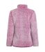 Womens/ladies madi cosy quarter zip fleece top dark raspberry Weird Fish-2