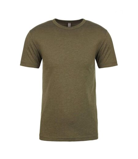 Next Level Mens Tri-Blend Crew Neck T-Shirt (Military Green)
