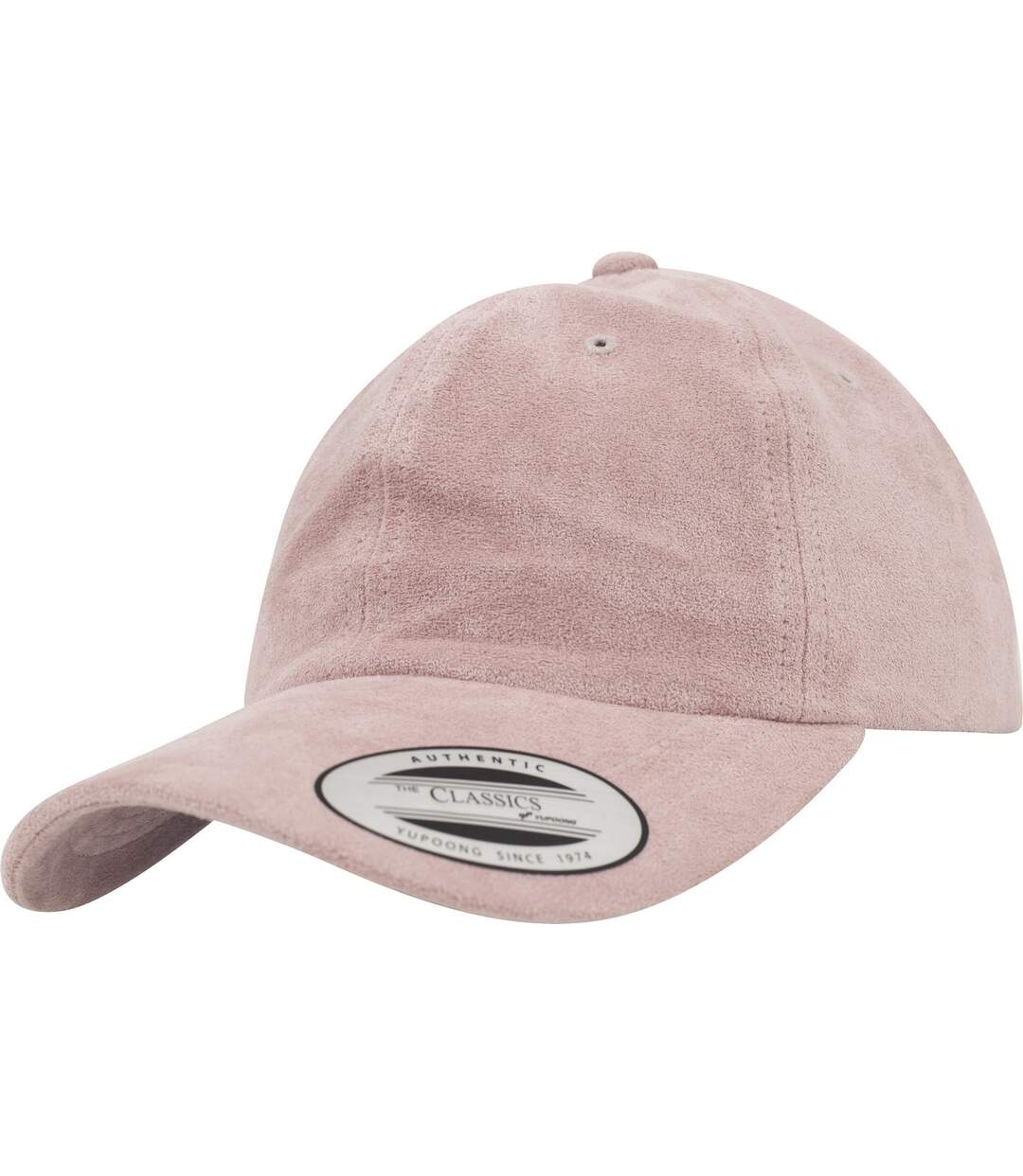 Casquette flexfit velours rose clair Yupoong