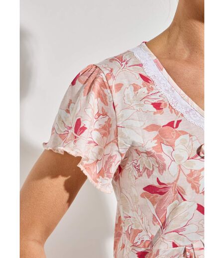 Chemise de nuit coton dentelle