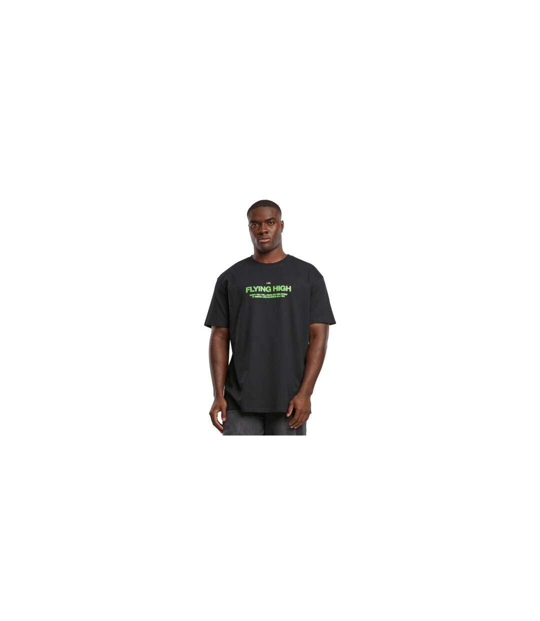 Mens I Am Flying Oversized T-shirt Noir Mister Tee-1