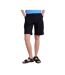 Womens/ladies Coast Stretch Cargo Shorts Black Mountain Warehouse-3