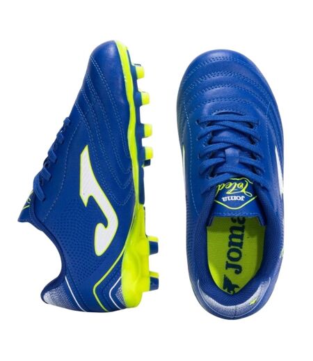 Childrens/kids Toledo Firm Ground Football Boots Blue Joma