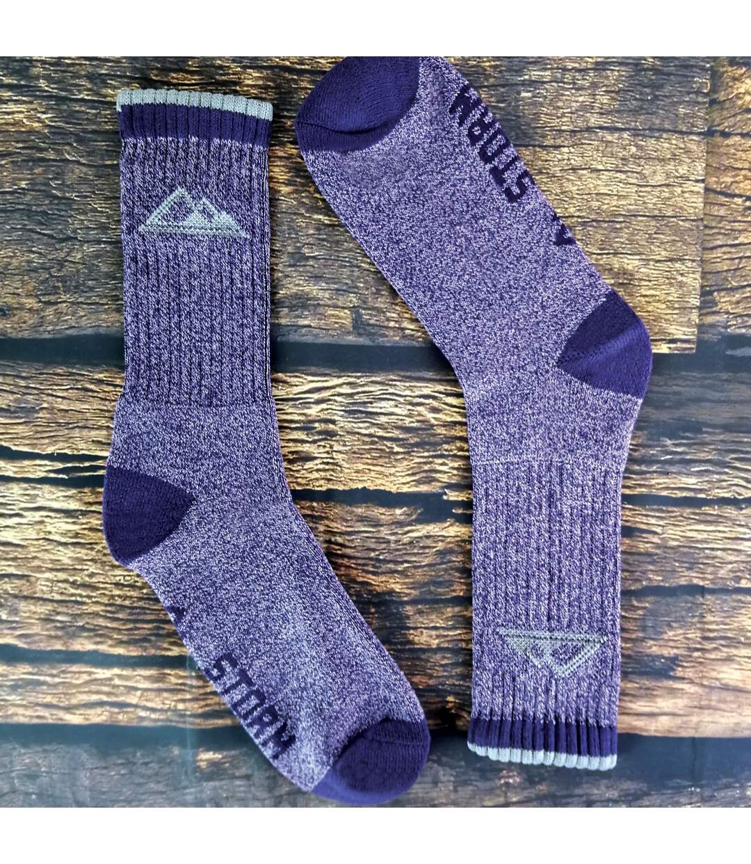 3 Pr Chaussettes Randonnée Femme Coton Respirantes-4