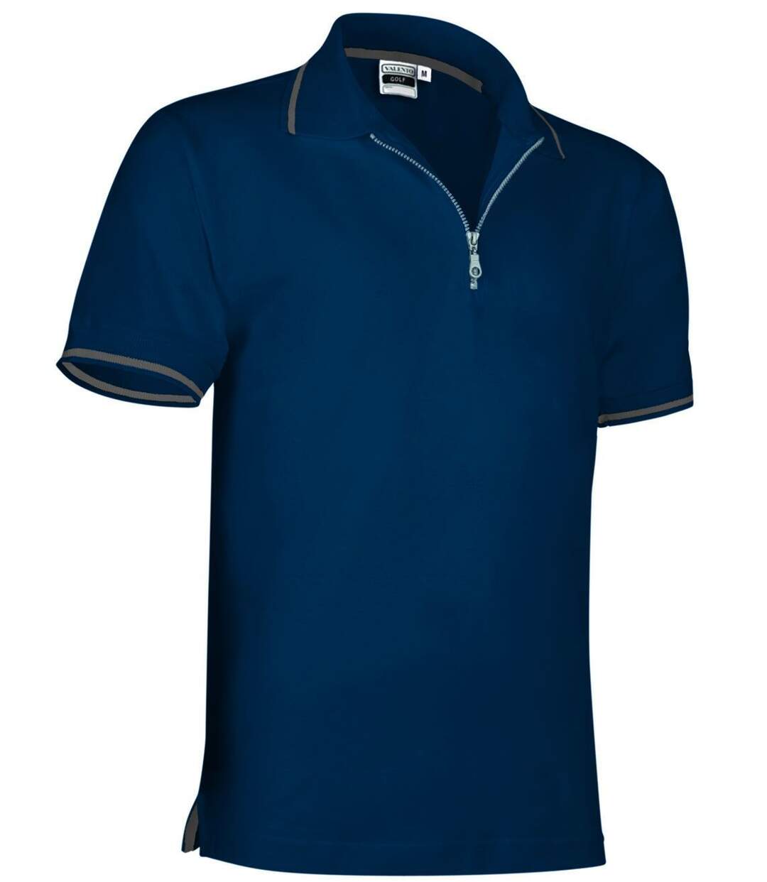 Polo homme zippé - réf GOLF - bleu marine