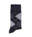 Chaussettes homme noires Intarsia