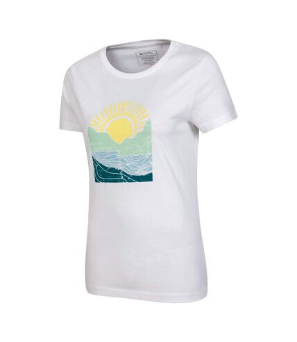 T-shirt never lost femme blanc Mountain Warehouse