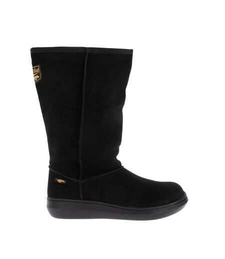 Womens/ladies sugar daddy suede winter boots black Rocket Dog