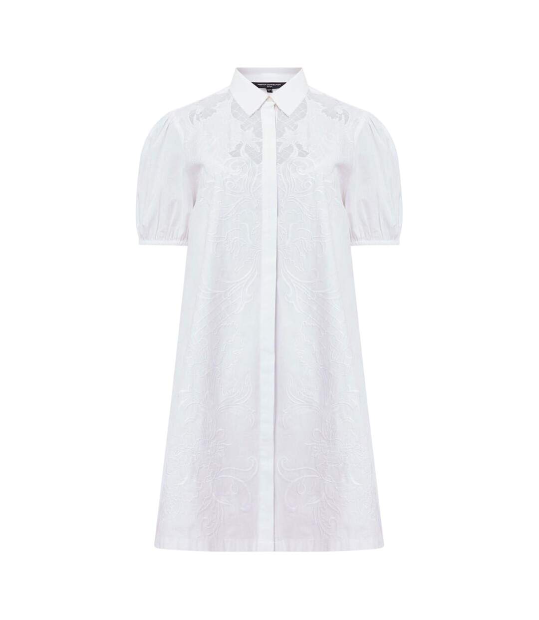 Robe Chemise Motif/style Broderie Cambria Femme Blanc French Connection-2