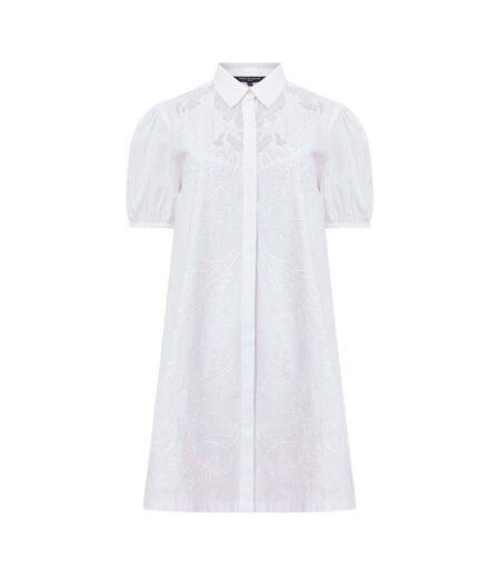 Robe Chemise Motif/style Broderie Cambria Femme Blanc French Connection