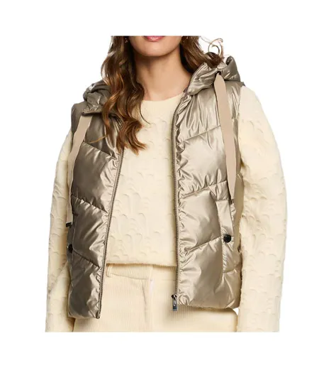 Doudoune sans manches marron femme morgan gsoliam
