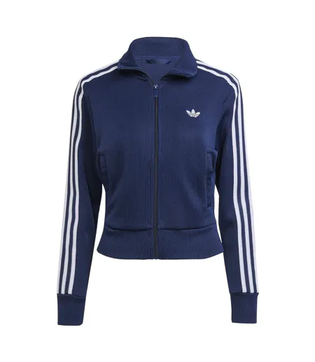 Haut De Survêtement Motif/style 3 Rayures Firebird Femme Bleu Indigo Sombre Adidas