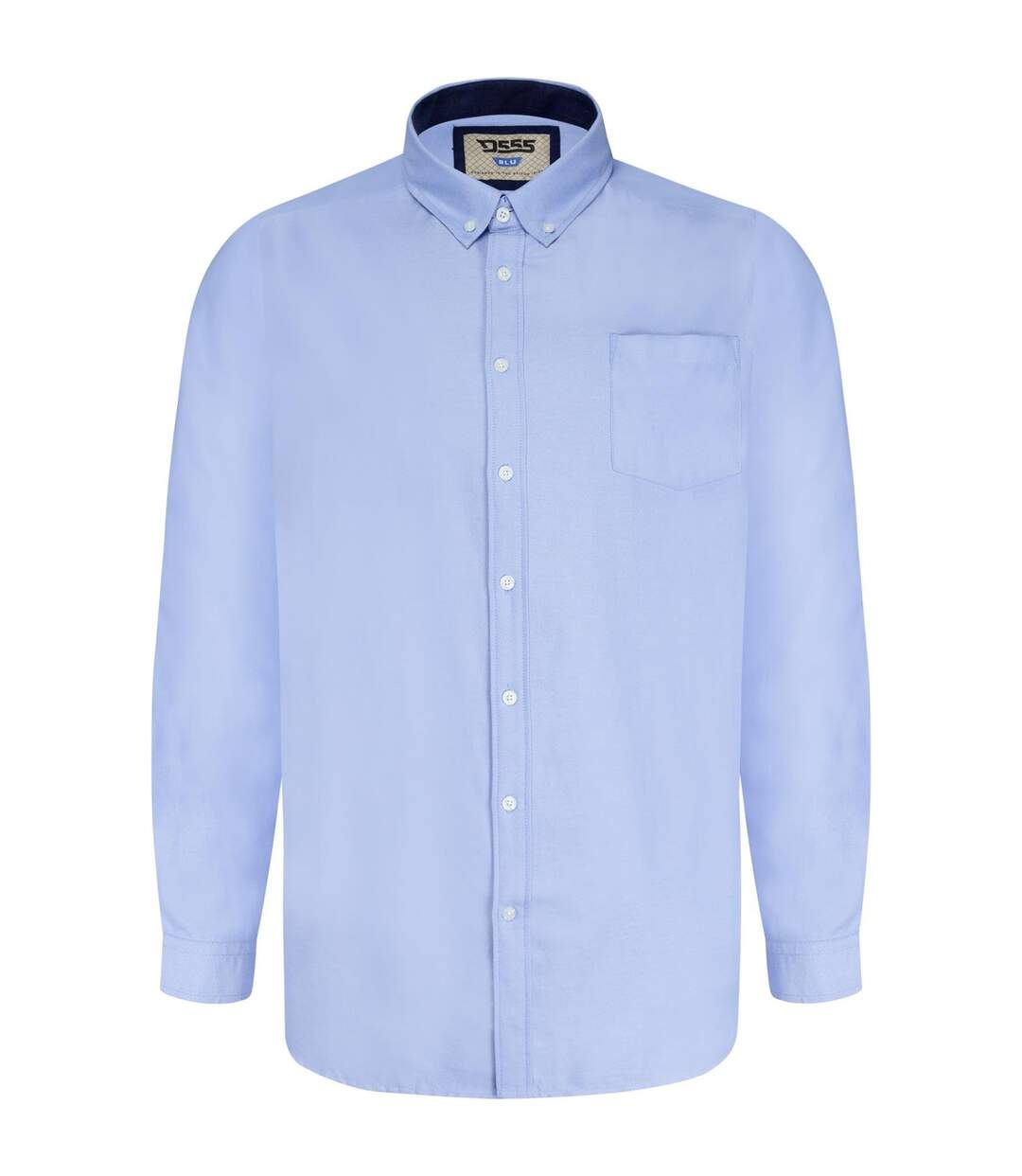 Mens d555 richard oxford kingsize long-sleeved shirt sky blue Duke