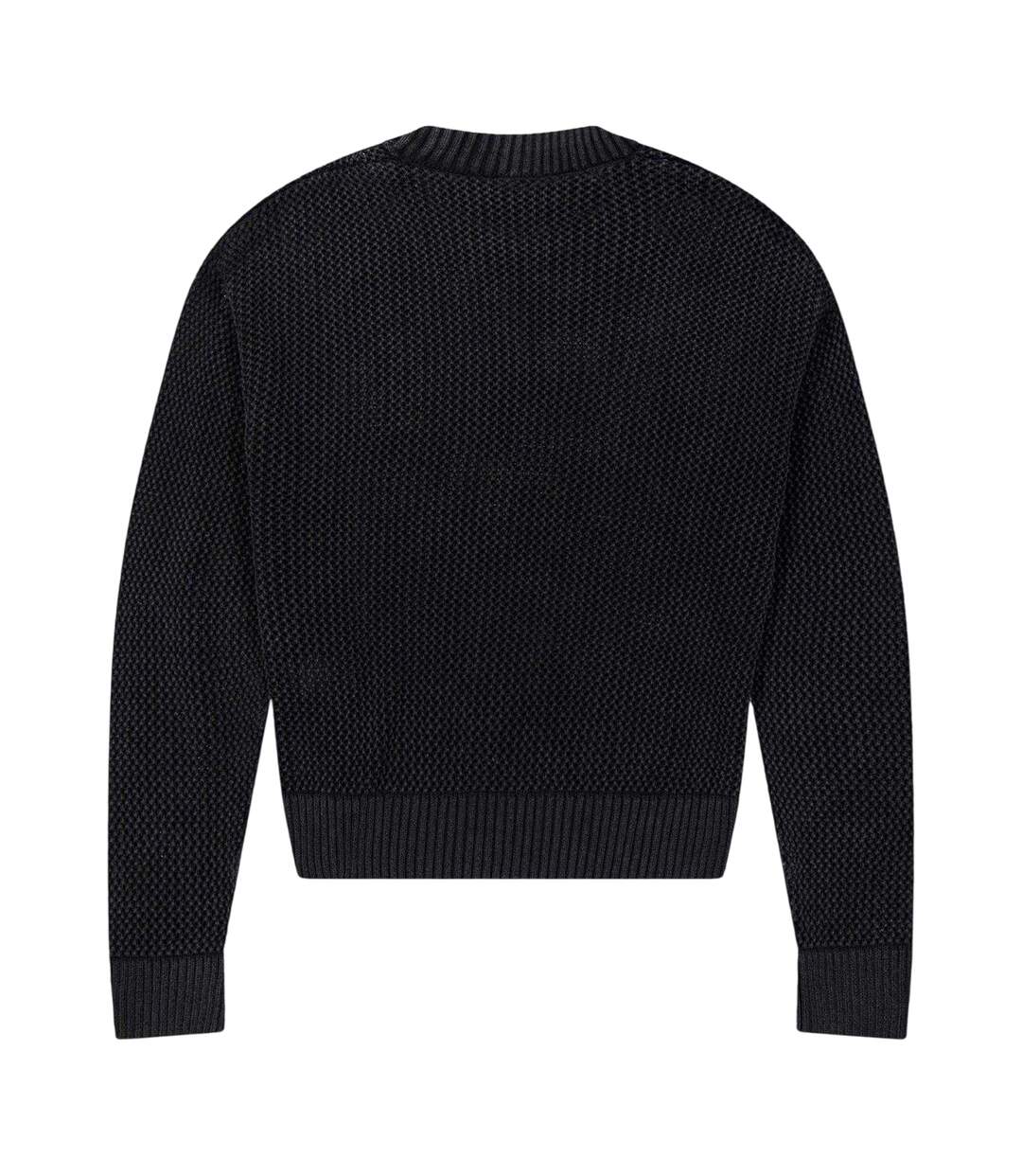 Mens Knitted Lightweight Jumper Jet Black Represent-2