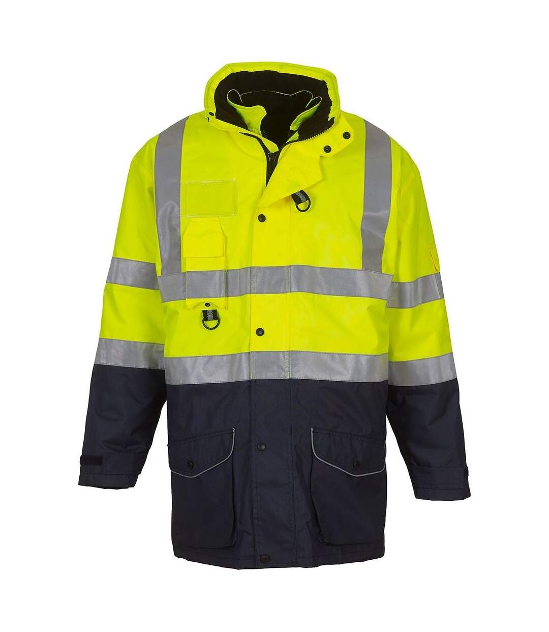 Parka de sécurité multifonctions 7 en 1 HVP711 jaune fluo bas bleu