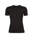 Warm Fleece-Lined Short Sleeve Thermal T-Shirt for Women - Winter Baselayer-1