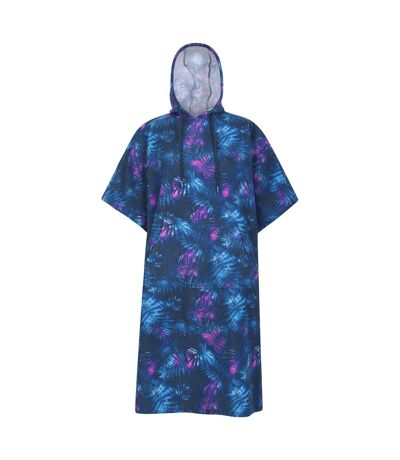 Mountain Warehouse Womens/Ladies Driftwood Leaves Poncho (Navy) (One Size)