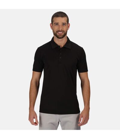 Mens Recycled Polo Shirt Black Regatta Professional