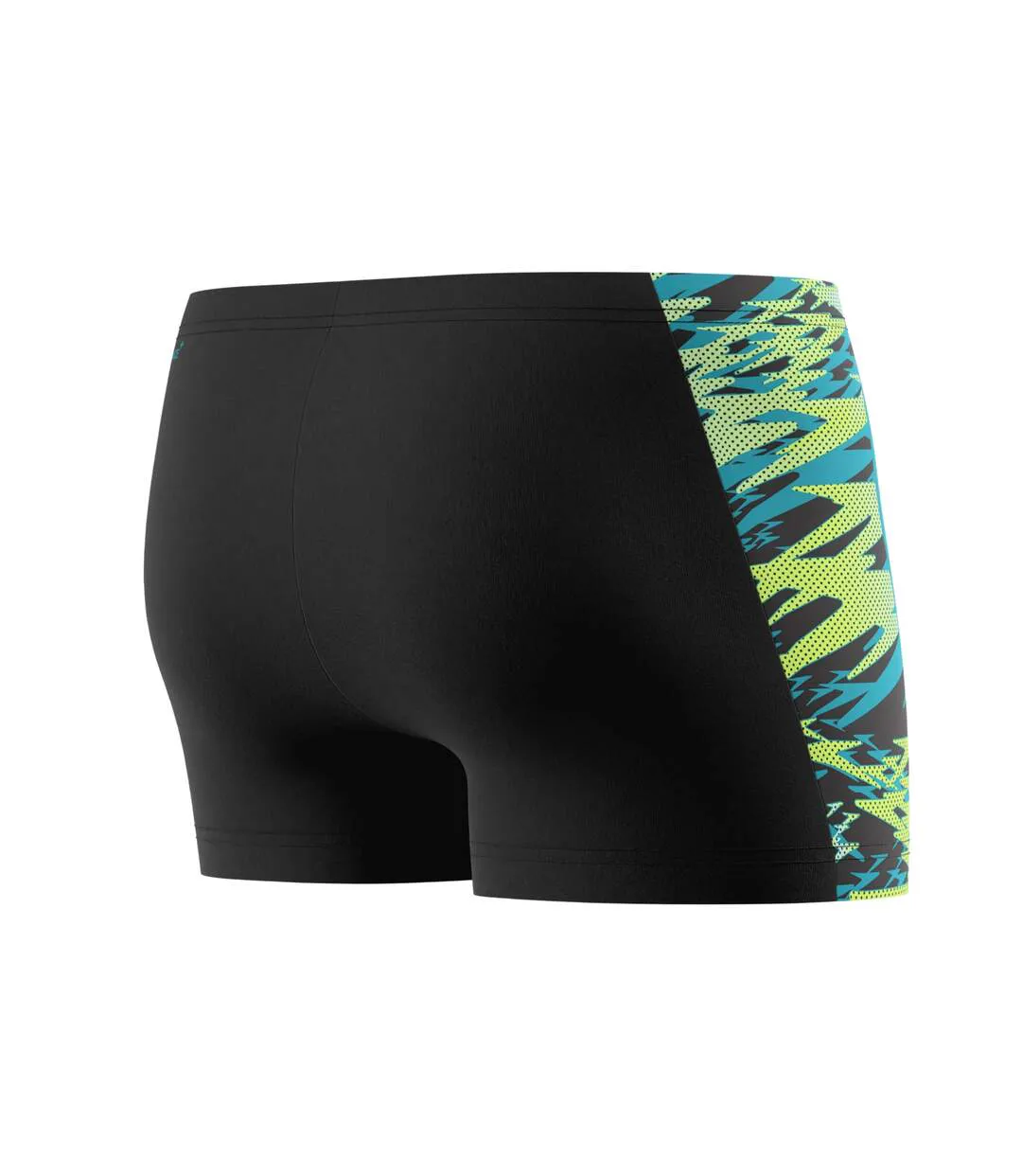 Mens Hyperboom Splice Swim Shorts Black Green Speedo-4