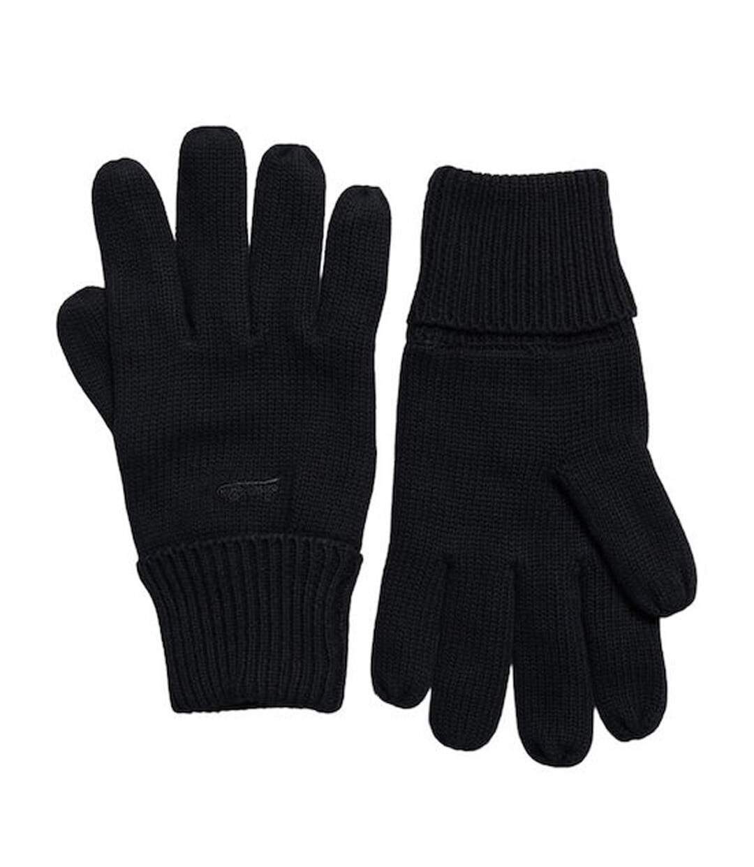 Gants noir homme superdry knitted-1