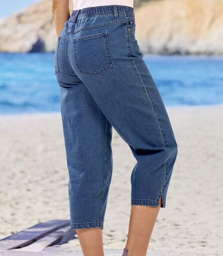 Women's Blue 7/8-length Jeggings