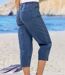 Women's Blue 7/8-length Jeggings-1